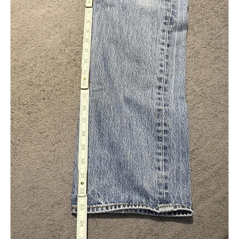 Levi's 501 XX Jeans Mens 36x34 Distressed Blue Denim Straight Leg Button Fly - Picture 10 of 13